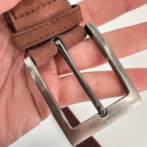 Les Canebiers Mens Braided Brown Belt Size Large‎ - Picture 6 of 14